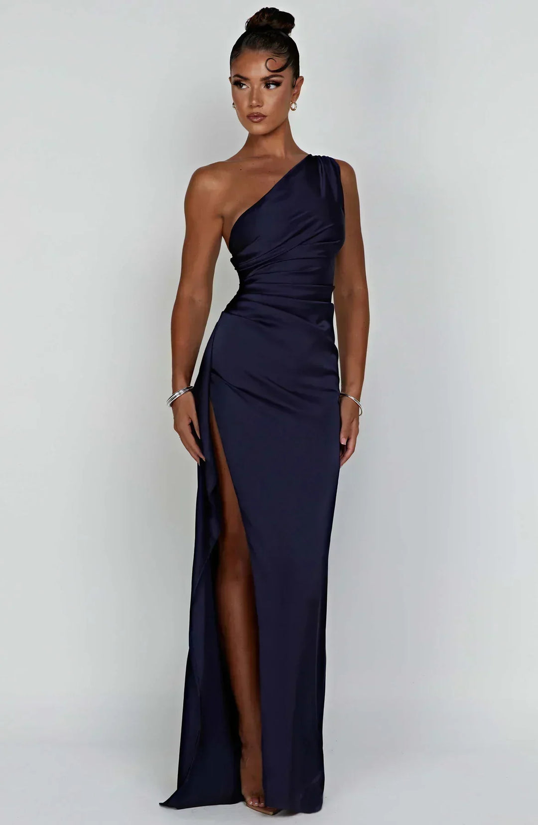 Grace Lustrous Woven Maxi Gown