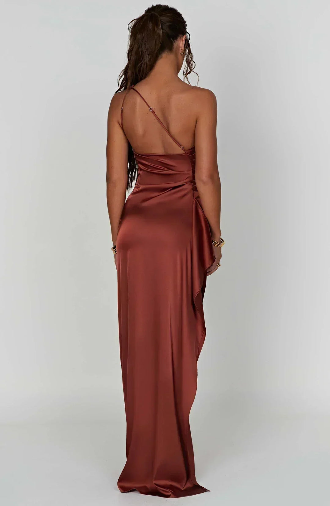 Grace Lustrous Woven Maxi Gown