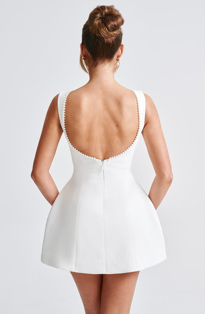 Molly Pearl Neckline Sculpted Mini Dress