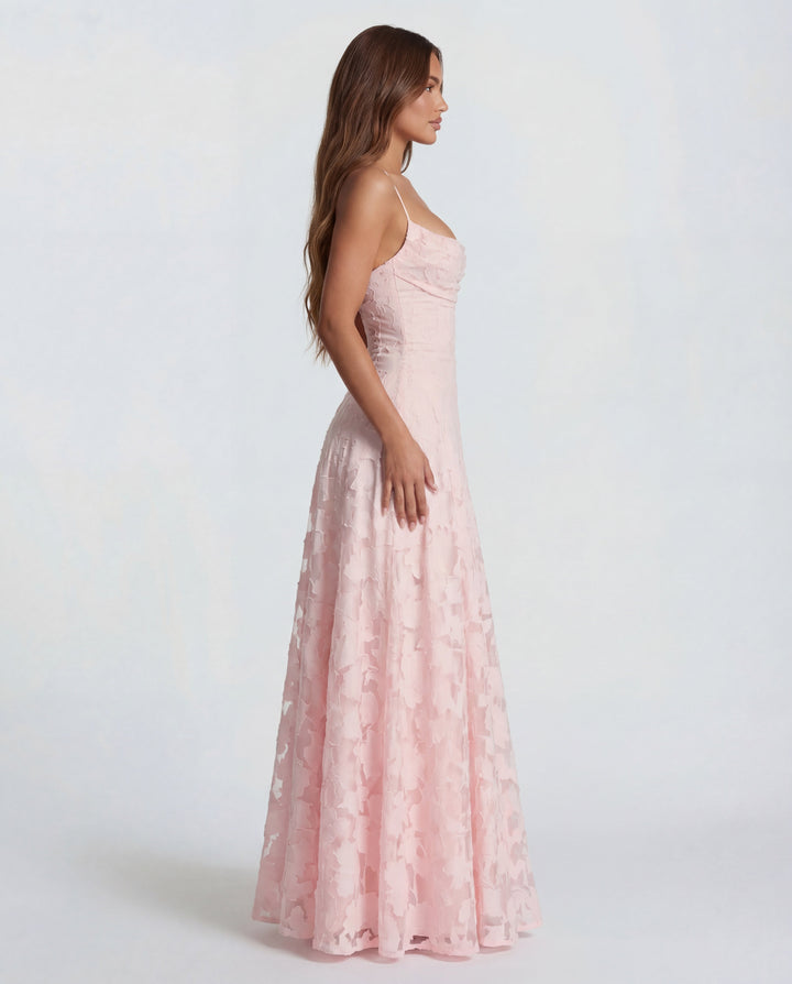 Sofia Floral Lace Maxi Gown