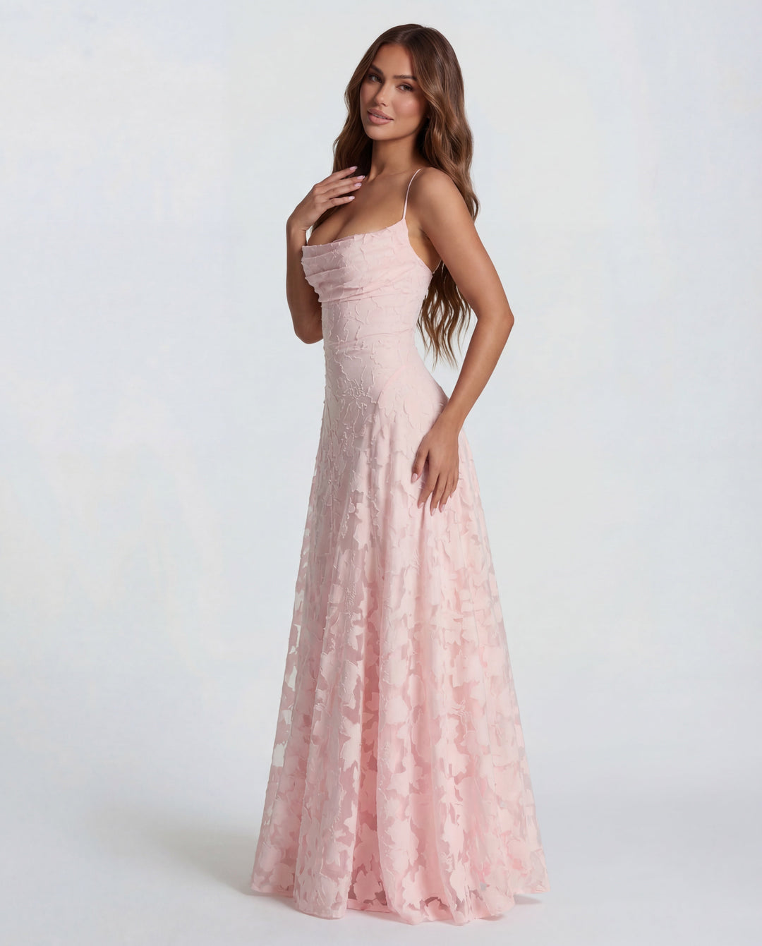 Sofia Floral Lace Maxi Gown