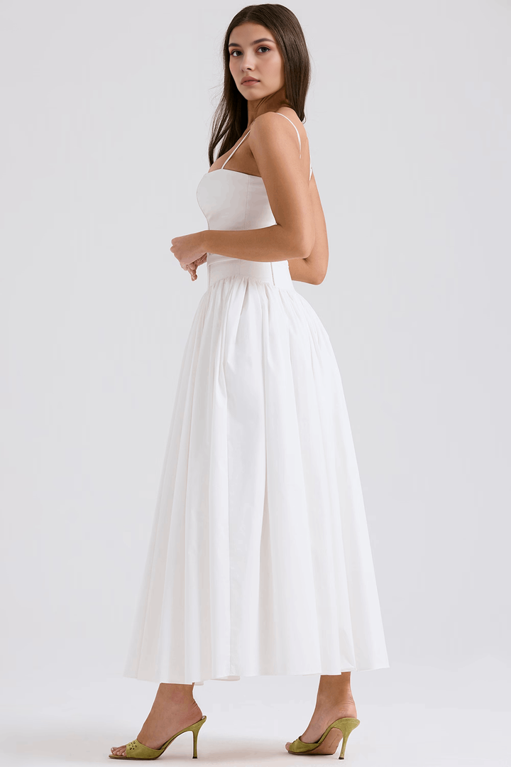 Mary Floral Print Gathered Maxi Dress